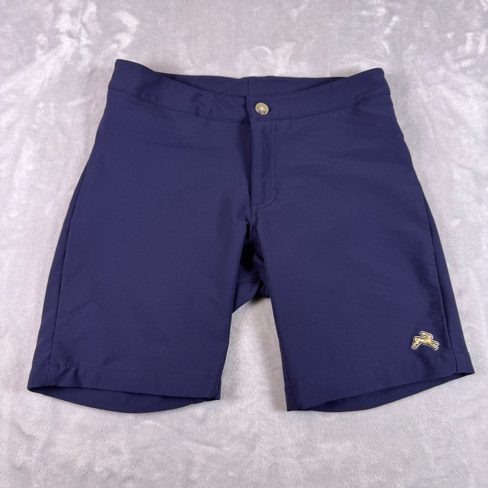 Tracksmith Longfellow Run Cannonball Run Shorts Men's Blue Size 30 Made in USA